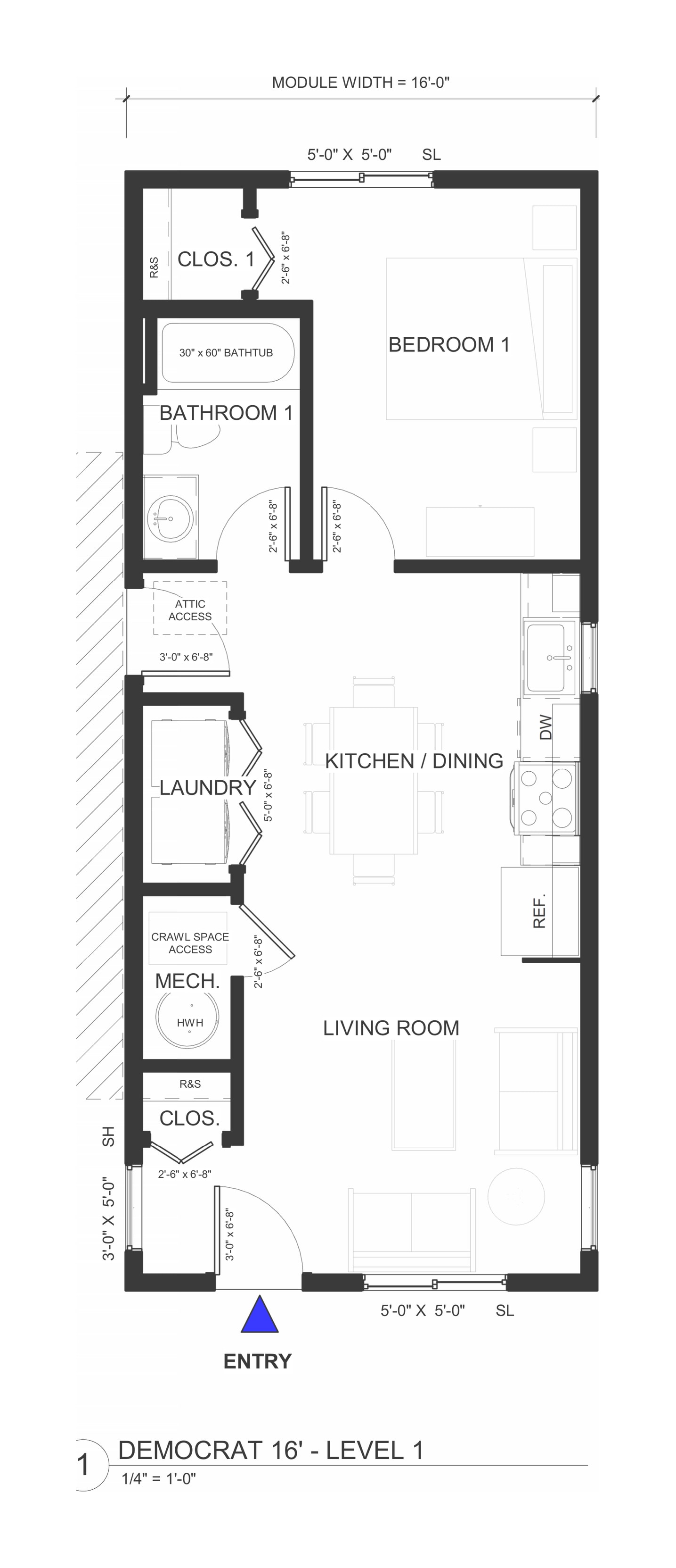 Democrat floor plan