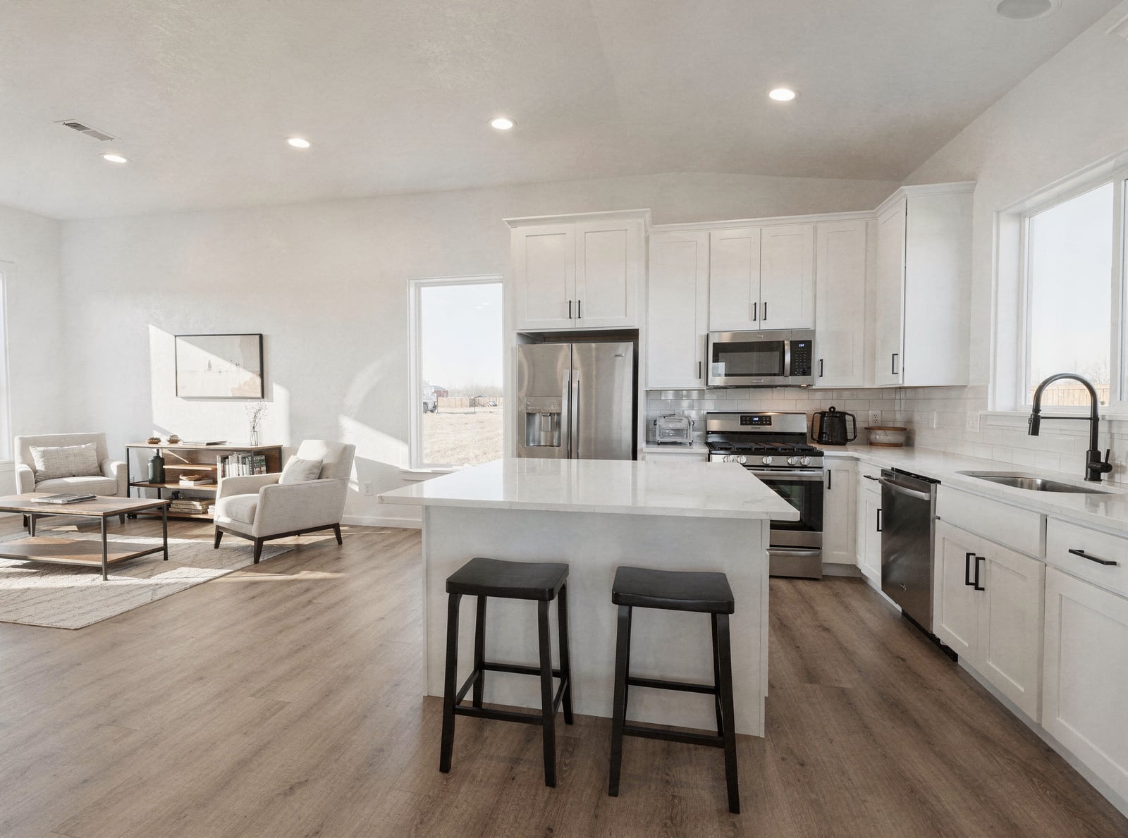 Cloud Ranch kitchen & living