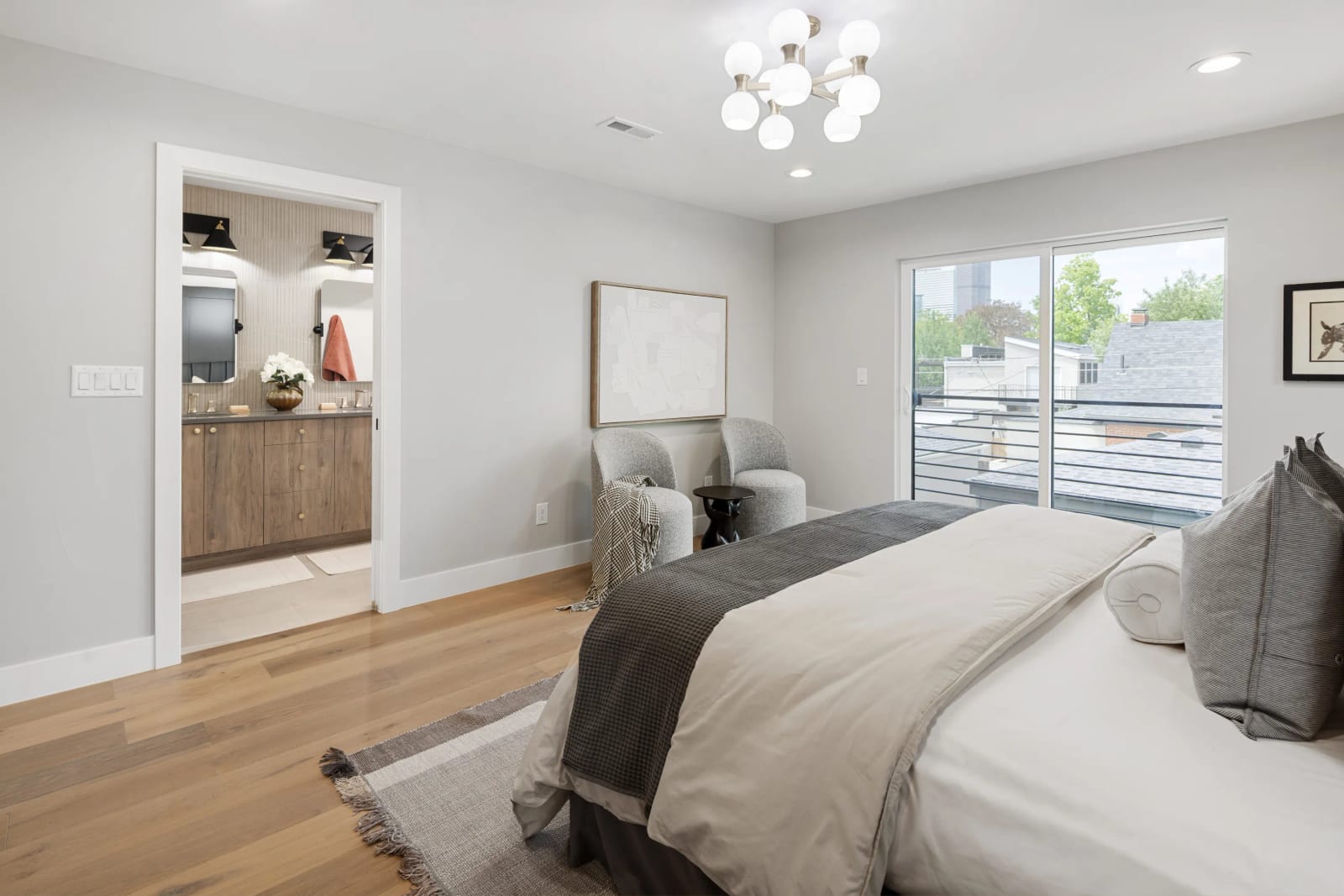 Primary suite, custom home, Denver