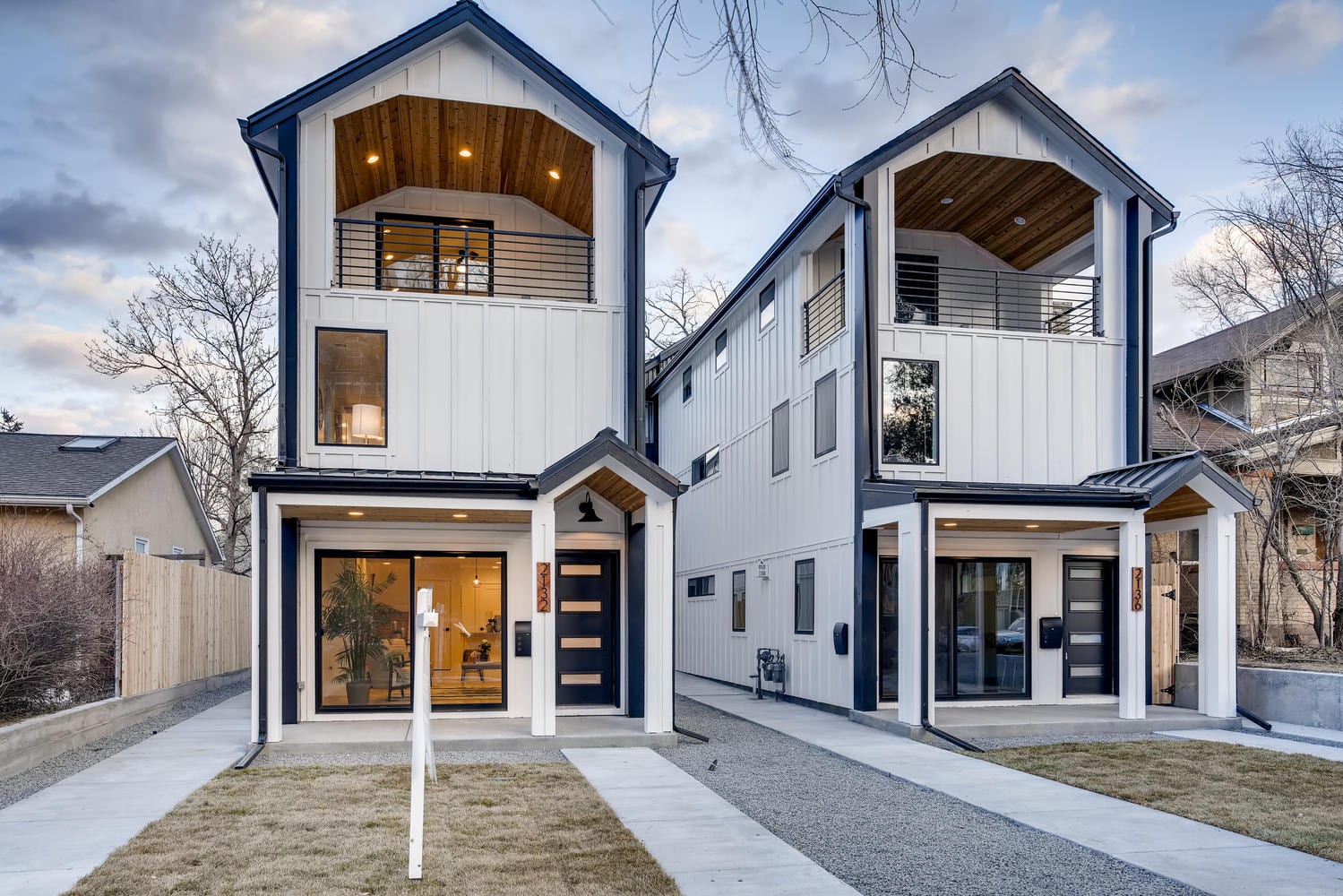 Modern farmhouse duplex, Denver, CO
